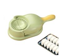 Licsaliwe Dumpling Maker 2 in 1 Dough Press Set Dumpling Skin Maker Mould Kitchen Gadget Green