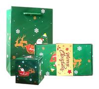 Licsaliwe Explosion Box Bouncing Christmas, Surprise Money Box with 12 Bounce Compartments(Style2)