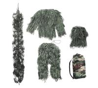 Licsaliwe Ghillie Suit Set, 5Pcs Lightweight 3D Camouflage Hunting Apparel for Adults and Youth/L