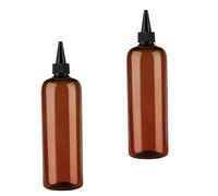 Licsaliwe Hair Oiling Applicator Hair Oil Applicator, 2PCS 500ml/16ounce Plastic Squeeze Bottles Refillable Oil Tool, Visible Dye Bottle with Twist Top Cap