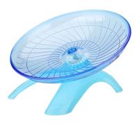 Licsaliwe Hamster Wheel, 7 Inch Silent Non-Slip Flying Saucer - Exercise Wheel for Dwarf Hamsters, Gerbil, Small Animals(Blue)