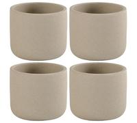 Licsaliwe Japanese Tea Cups 100ml, 4Pcs Heat-Resistant Ceramic Teacups with Non-Slip Base for Chinese Tea, Home, Cafe