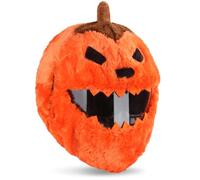 Licsaliwe Motorcycle Helmet Covers, Halloween Evil Pumpkin Plush Helmet Cover Motorcycle, Decorative Funny Cartoon No Blocking Vision for Riding, Parties
