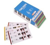 Licsaliwe Piano Chords Chart with 120 Flash Cards, Educational Music Learning Tool for Adults & Kids