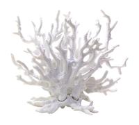 Licsaliwe Resin Coral Reef Decor, White Aquarium Ornament for Fish Tank Landscape/6.3x2.4x5.3 Inch