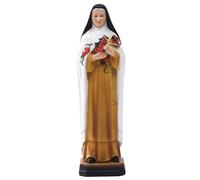 Licsaliwe Resin St Therese Catholic Statue, On Base Inspirational St Therese Religious Figurines for Reception Celebration or Housewarming/8.2x2.4x2.2 Inch