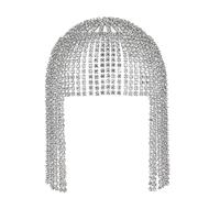 Licsaliwe Rhinestone Headpiece Silver 1920s Flapper Headpiece with Crystal Accents for Parties and Weddings