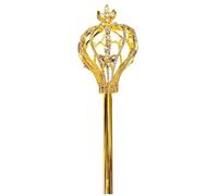 Licsaliwe Scepter, 20in Rhinestone Wand Princess Cosplay Prop | For beauty contest, pageant, Christmas, wedding. Handheld, sparkly.