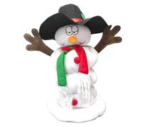 Licsaliwe Singing Dancing Snowman, 12.2in Plush Electric 6 Song Button Switch Decor