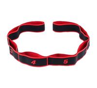 Licsaliwe Stretching Straps 90cm with 8 Loops, Numbered Resistance Band Adjustable Tension for Yoga Pilates Dance Strength Training(Red)