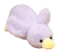 Licsaliwe Super Soft Stuffed Duck Plush Pillow - 12 Inch Fluffy Cloud-Like Fill Duck Toy for Kids and Adults (Purple)