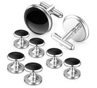Lictin 8-Piece Men’s Formal Cufflinks & Tuxedo Studs Set