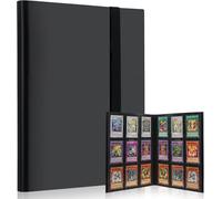Lictin 9-Pocket Trading Card Album, 396 Pockets Card Folder Card Binder Holder Album with for Loading Slot Trading Card Album Folder - Board, Collectible and Trading Card Games (Black)