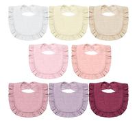 Lictin Baby Bandana Dribble Bibs Drool Bibs, 8pc Infant Teething Soft and Absorbent with Adjustable Snaps, Bib Set for Unisex Newborn Toddlers Aged 0-24 Months