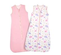 Lictin Baby Sleep Sack 18-36M Adjustable Summer Wearable Blanket, TOG 0.5 Lightweight Toddler Sleeping Bag with 2-Way Zipper, 2 Pack Soft & Breathable