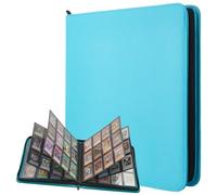 Lictin Trading Card Album, 576 Pockets Card Binder with Zipper Closure, Waterproof Trading Binders with Slide Loading, Cards Organizer Album for Game Card, Sports Card, Gift Cards, etc.