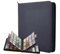 Lictin Trading Card Album, 576 Pockets Card Binder with Zipper Closure, Waterproof Trading Binders with Slide Loading, Cards Organizer Album for Game Card, Sports Card, Gift Cards, etc.