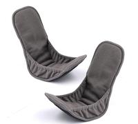 Lictin Washable Protective Incontinence Pads for Men for Urinary, Reusable Incontinence Guards Maximum Absorbency for Leakage, Invisible Protection, Classic Cut - Pack of 2 - Black