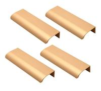 LICTOP 4 Pcs Arc Modern Finger Edge Pulls Tab Pull 120mm/4.72" Length Finger Drawer Pulls (Nearly Copper Color)