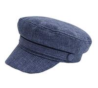 Licus Women Yacht Captain Sailor Hat Newsboy Beret Cap Blue