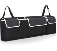 LICYAN Car Boot Organiser for Peugeot 301 2012-2017, Collapsible Multi Compartment Trunk Organiser Seat Back Hanging Organisers,Cloth Bag Style/A