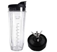 Lid and 32OZ Cup and 7 Fins Blade for Compatible for Ninja Auto IQ 1000W Blender Accessories Replacement Parts BL482