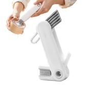 Lid Cleaning Brush Rotating Silicone Multifunctional Crevice Tool | Water Bottle Cleaning Brush for Kitchen Coffee Wine Flask Juicer Blender Travel Washing Dishes Pot Mug Home Bar
