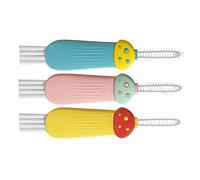 LID Cleaning Scrubber - portable handheld brush | Versatile cup bottle mug with strong bristles for pots pans bowls coffee containers items travel use, compact fits narrow tight how