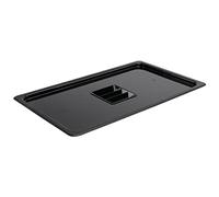 Lid for Polycarbonate Gastronorm Container - Black. 1/1 gastronorm size