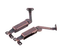 Lid Hinge Spring Support Heavy Duty Cabinet Hardware Spring Loaded Design Left Right Center Mounting for Home Office Workshop Durable Iron Material 226244g 8 Pack (Long arm)