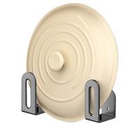 Lid Holder for Pots in the Cupboard - Pot Lid Hanger for Wall Mounting, Self-Adhesive Lid Hanger | Cookware Storage Rack No Drilling Required for Kitchen, Pantry, Bathroom, Balcony