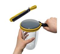 Lid & Leverage - Adjustable Jar Opener, Kitchen Gadget Essential, Aids Independent Home Living, Ergonomic Jar & Bottle Openers for Arthritic Hands, Useful Kitchen Gadgets Gifts (Yellow)