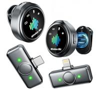 LID LIRDDY Mini Microphone for iPhone: Wireless Lavalier Microphone for Android - Noise Canceling Magnetic Clip Lapel Mic - Vlogging & Pro Video Recording for Content Creators High-Speed