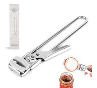 Lid Opener Stainless Steel Stainless Steel Glass Opener Helper Jam Jar Bottle Can Opener, Can Lid Opener Manual Multifunctional Can Opener Disability Aids Adjustable for Seniors Weak Hands