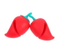 Lid Silicone Spill-proof Pepper-shaped 2pcs Lifters