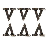 Lid Stay,6 Piece Soft Close Hinges for Toy Box | Heavy Duty Adjustable Lift Locking Bracket Closing Down Duty Open for Cabinet Bench Toy
