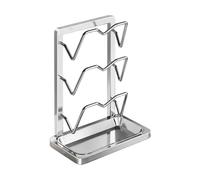 Lid Storage Rack - Stable Steel Construction, Efficient Kitchen Organisation, Drying Functionality Feature, Neat Tool Arrangement | Restaurant Use Cooking Session Cleanliness Daily Routine Convenience