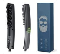 Lidasen Beard Straightener Combs for Men, Multifunctional Ionic Hair Beard Straightener Brush Heated Beard Brush for Men Electric Hair Straightening Styler Tools for Home and Travel