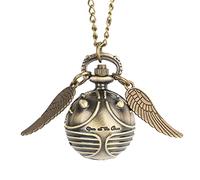 LIDCOM Exquisite Tiny Cute Ball Shaped Necklace Pendant Pocket Watch Quartz Movement Pocket Clock Gifts Kids Men Women,Model 11