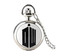 LIDCOM Small Pocket Watch Women Clock Drink Me Necklace Pendant with Bottle Birthday Gifts for Women Girl Watches Drop,Who