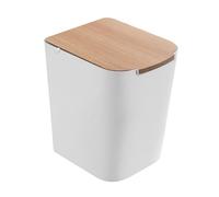 Lidded Waste Paper Basket Large Capacity, Garbage Storage, Trash Organizing | Trash Waste Paper Trash Container for Indoor Outdoor Living Room Bedroom Study Room Bathroom Kitchen Office Desktop Ho
