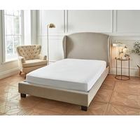 Liddell 400 Thread Count Egyptian Cotton Striped Fitted Sheet in White | Size: Single Liddell White Single