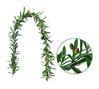 LIDEBLUE Artificial Olive Leaf Garland, Ivy Vines Leaf Greenery Ornament for Wedding Home Indoor Outdoor Wall Party Decor