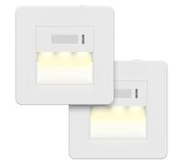 LIDER Full Guide Light with PIR Motion Sensor, No Earth, White