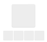 LIDER Screwless 1-Gang Blank Faceplate, Blank Plate for Wall Socket, Flat Cover for Standard UK Pattress Boxes, Flame-Resistant Polycarbonate, Round Edges, UKCA Certified, White, 5-Pack