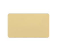 LIDER Screwless 2-Gang Blank Faceplate, Blank Plate for Wall Socket, Flat Cover for Standard 2-Gang Pattress Boxes, Flame-Resistant Polycarbonate, Round Edges, UKCA Certified, Gold