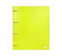 Liderpapel 4 Ring Binder Mixed 40 mm Polypropylene DIN A4 Opaque Fluorescent Yellow