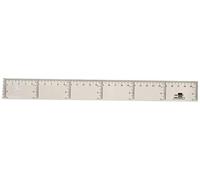 liderpapel 920426 Horizontal Vertical Scale Ruler 30 cm , Transparent