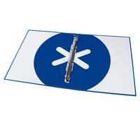 Liderpapel Antartik A4 Lined 4 Ring 25mm Round Folder Dark Blue