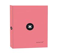 Liderpapel antartik a4 Lined Binder 4 Rings 25 mm Round Coral Colour